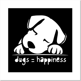 Dogs and Happines Posters and Art